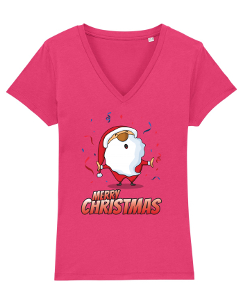 Merry christmas with confetti Raspberry