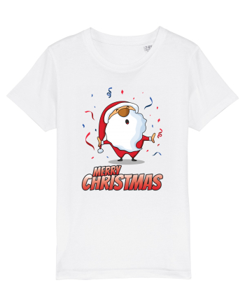 Merry christmas with confetti White