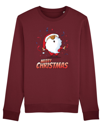 Merry christmas with confetti Burgundy