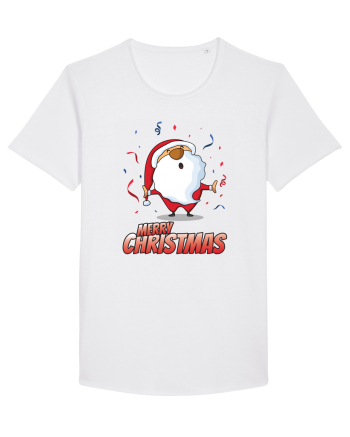 Merry christmas with confetti White