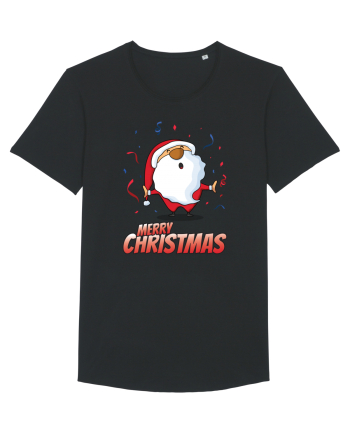 Merry christmas with confetti Black