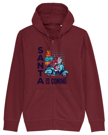 Santa is coming Burgundy