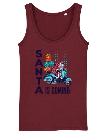 Santa is coming Burgundy