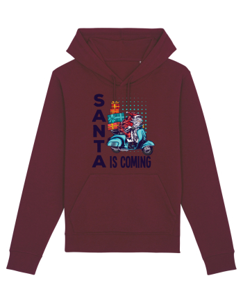 Santa is coming Burgundy