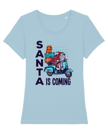 Santa is coming Sky Blue