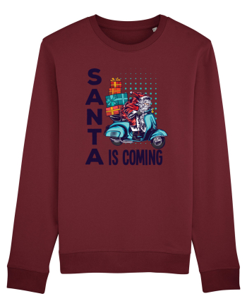 Santa is coming Burgundy