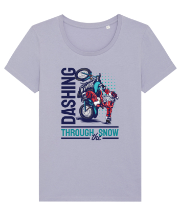 Dashing through the snow on motorcycle Lavender
