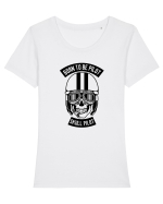 Skull Pilot Black Tricou mânecă scurtă guler larg fitted Damă Expresser