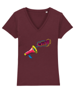 WTF Tricou mânecă scurtă guler V Damă Evoker