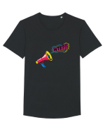 WTF Tricou mânecă scurtă guler larg Bărbat Skater