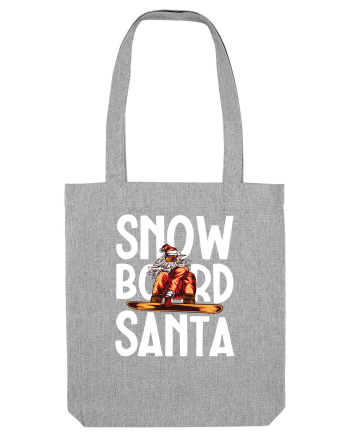 Snowboard Santa Heather Grey