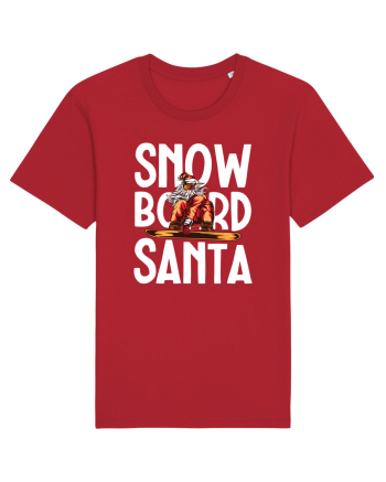 Snowboard Santa Red