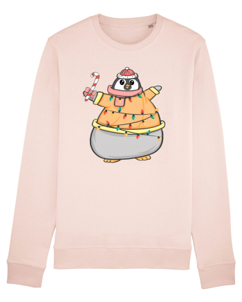 Pinguin cu luminite Candy Pink