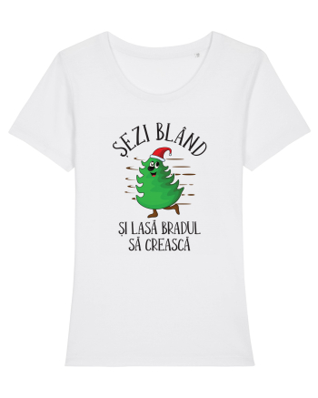 Sezi bland si lasa bradul sa creasca White