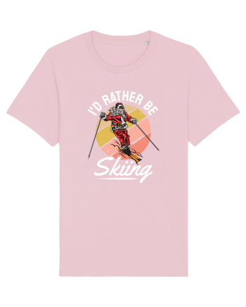 I'd rather be skiing Cotton Pink