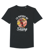 I'd rather be skiing Tricou mânecă scurtă guler larg Bărbat Skater