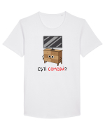 Ești comodă? Tricou mânecă scurtă guler larg Bărbat Skater
