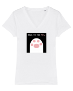 Talk to the paw Tricou mânecă scurtă guler V Damă Evoker