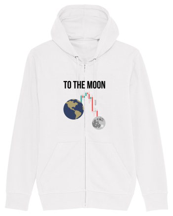 To The Moon (negru) White