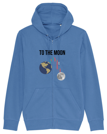 To The Moon (negru) Bright Blue