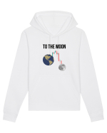 To The Moon (negru) Hanorac Unisex Drummer