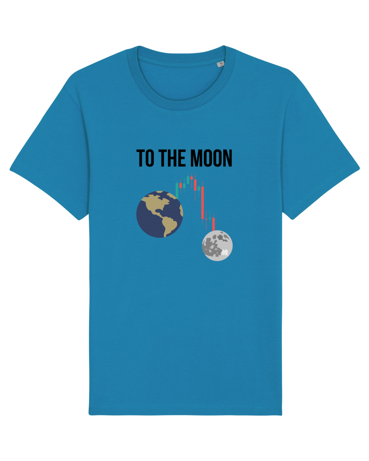 Tricou mânecă scurtă Unisex Rocker Azur