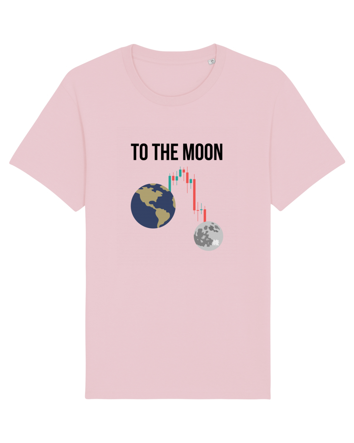 Tricou mânecă scurtă Unisex Rocker Cotton Pink
