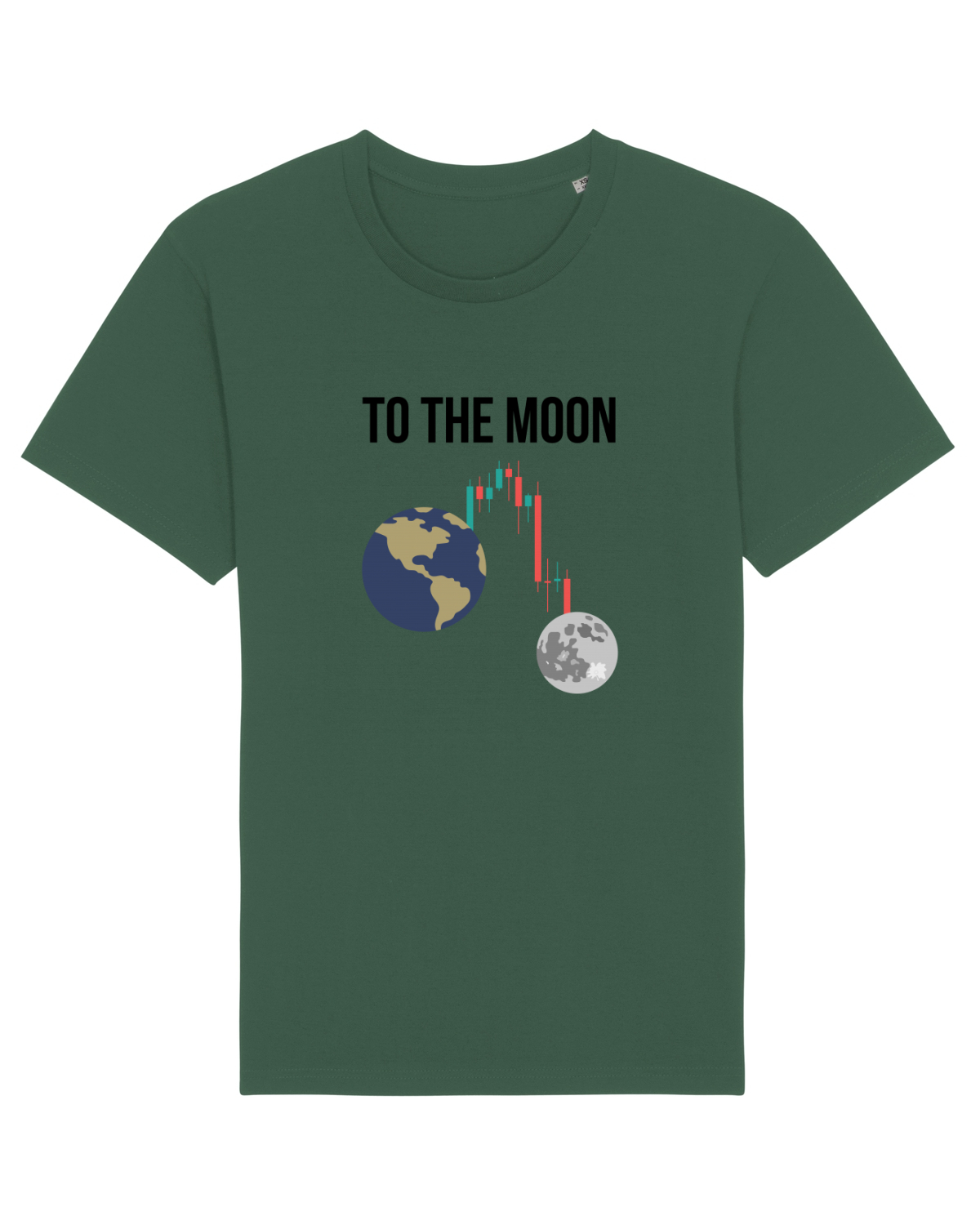 Tricou mânecă scurtă Unisex Rocker Bottle Green