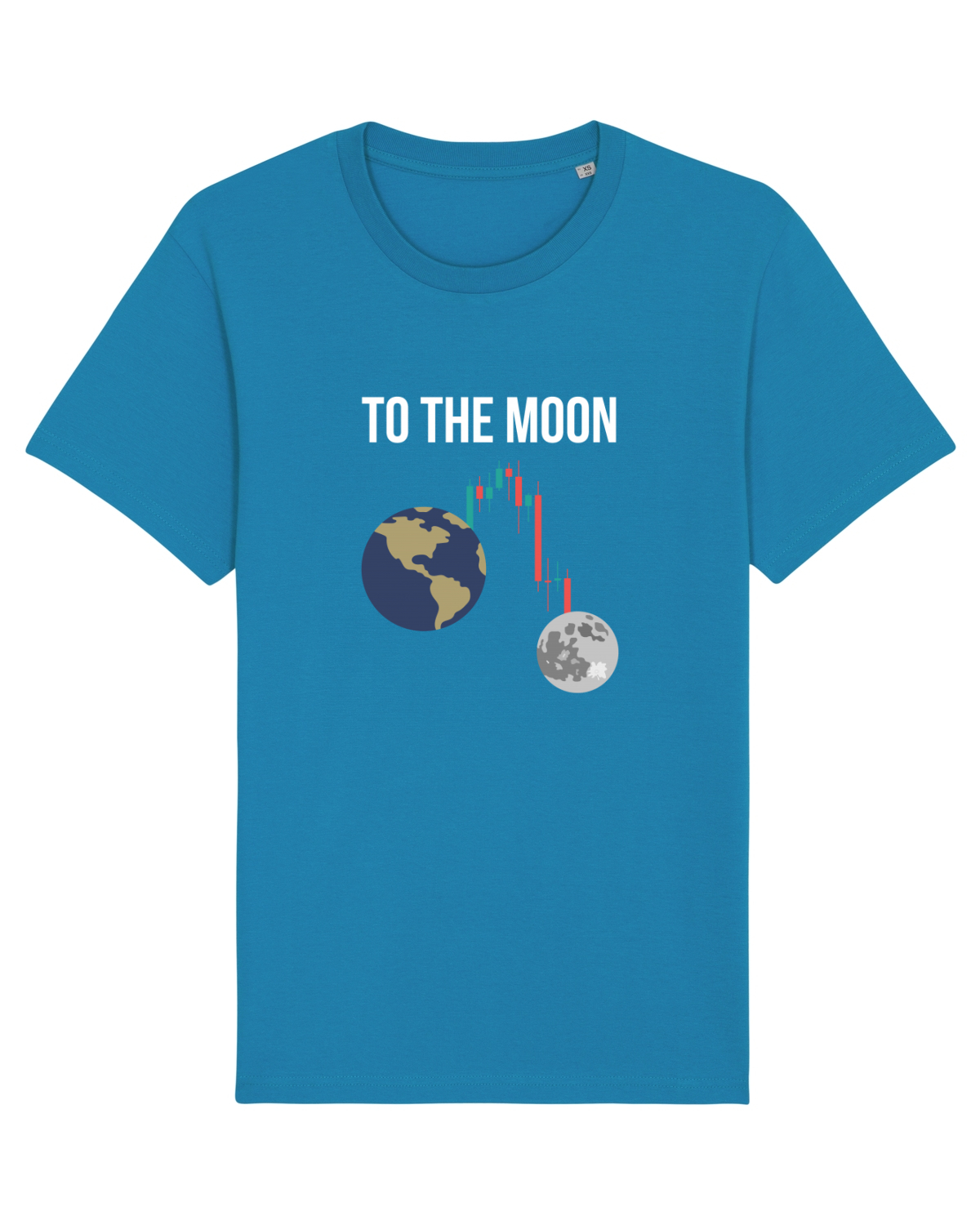 Tricou mânecă scurtă Unisex Rocker Azur