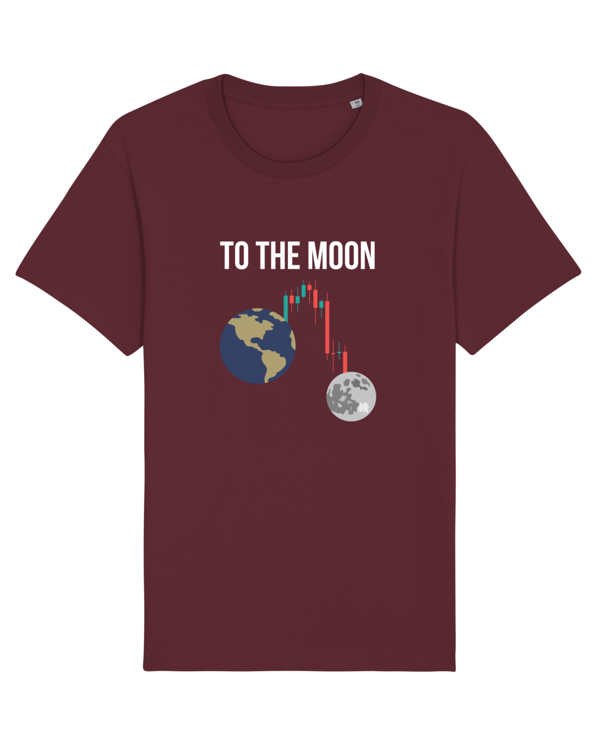 Tricou mânecă scurtă Unisex Rocker Burgundy