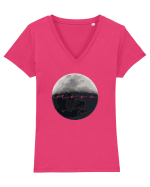 The Moon Tricou mânecă scurtă guler V Damă Evoker
