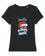 Santa Says Relax Tricou mânecă scurtă guler larg fitted Damă Expresser