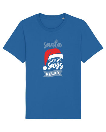Santa Says Relax Royal Blue