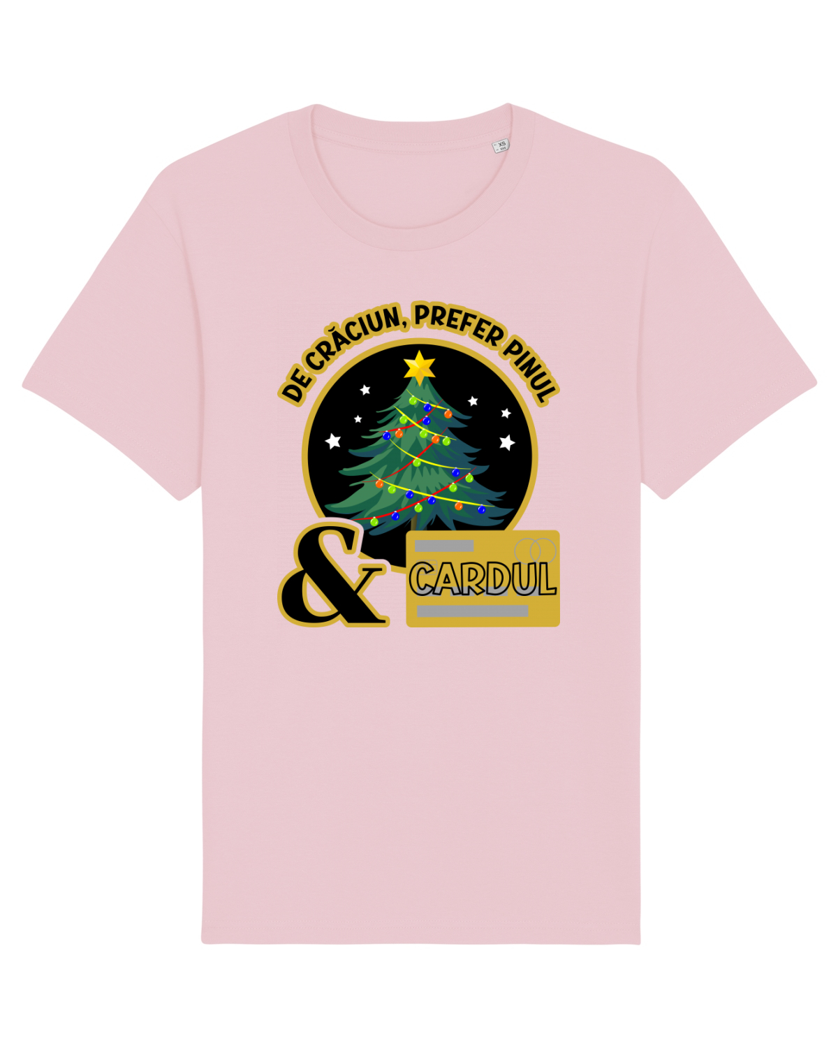 Tricou mânecă scurtă Unisex Rocker Cotton Pink