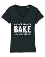 BAKE Tricou mânecă scurtă guler V Damă Evoker