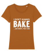 BAKE Tricou mânecă scurtă guler larg fitted Damă Expresser
