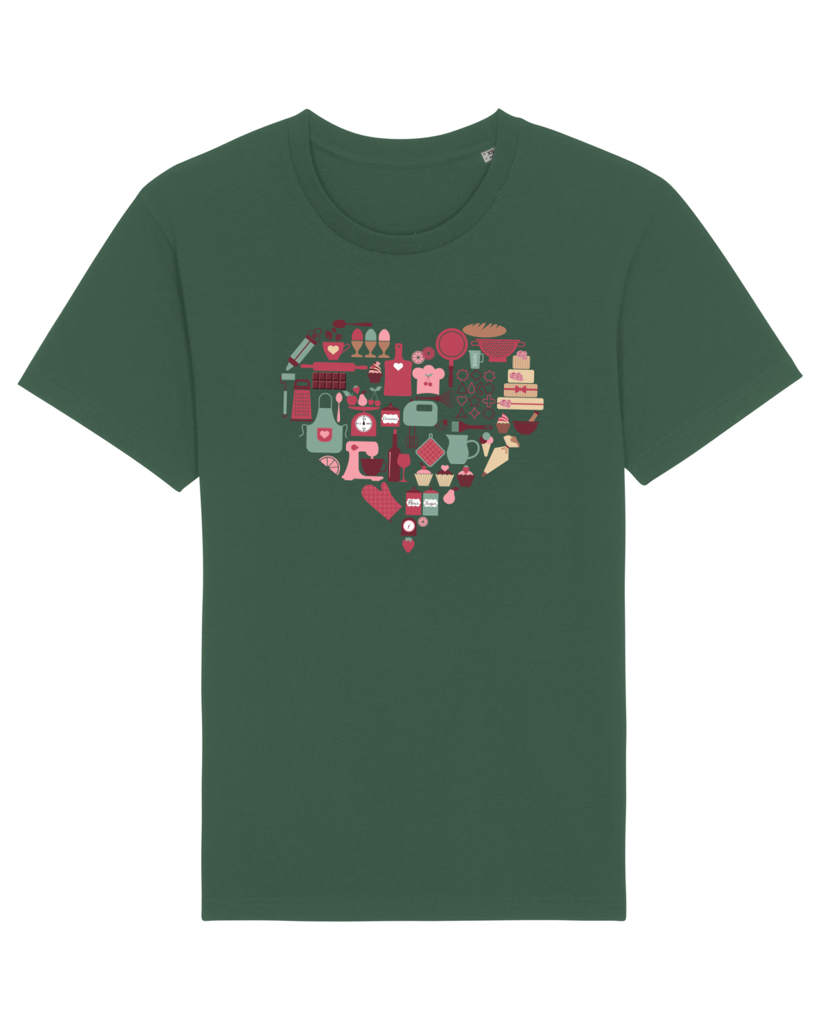 Tricou mânecă scurtă Unisex Rocker Bottle Green