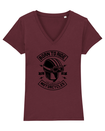 Born to Ride Motorcycles Black Burgundy