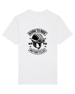 Born to Ride Motorcycles Black Tricou mânecă scurtă Unisex Rocker