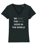 GOOD Tricou mânecă scurtă guler V Damă Evoker