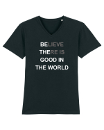 GOOD Tricou mânecă scurtă guler V Bărbat Presenter