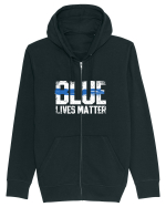 BLUE Hanorac cu fermoar Unisex Connector