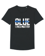 BLUE Tricou mânecă scurtă guler larg Bărbat Skater