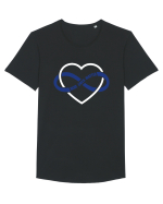 BLUE Tricou mânecă scurtă guler larg Bărbat Skater