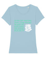 BOOK Tricou mânecă scurtă guler larg fitted Damă Expresser