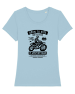 Born to Ride Motocross Black Tricou mânecă scurtă guler larg fitted Damă Expresser