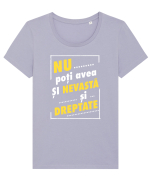 Nu avea si nevasta si dreptate! Tricou mânecă scurtă guler larg fitted Damă Expresser