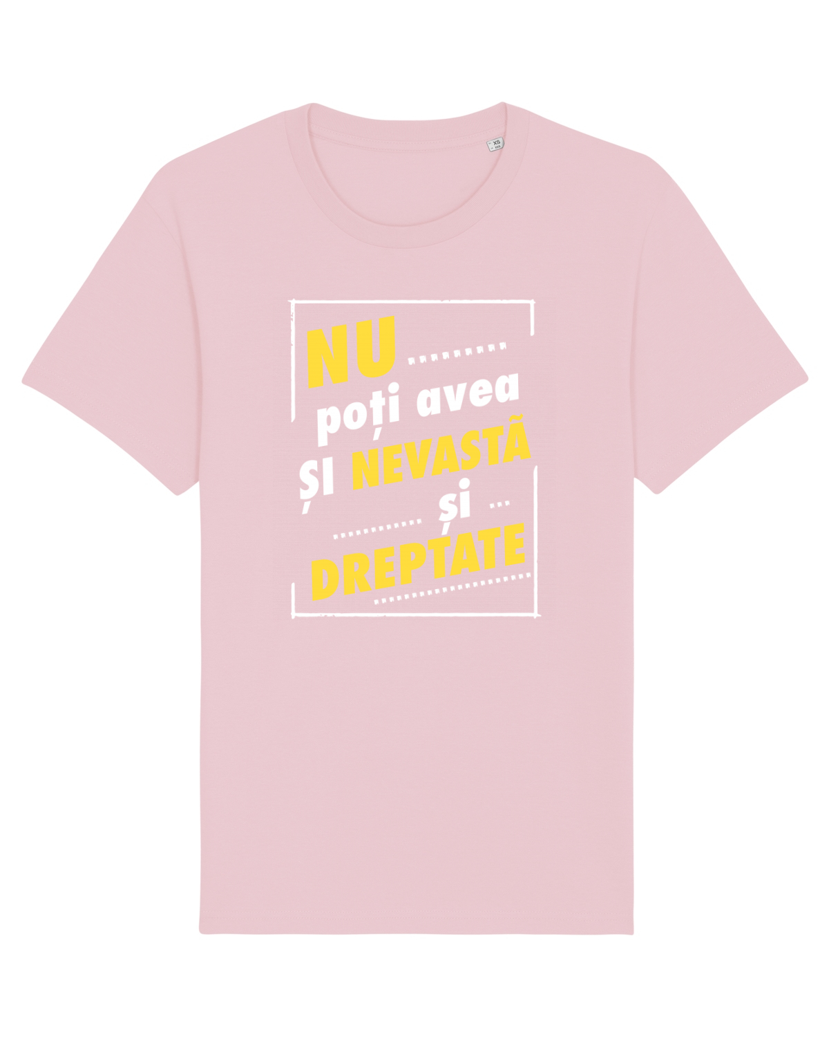 Tricou mânecă scurtă Unisex Rocker Cotton Pink