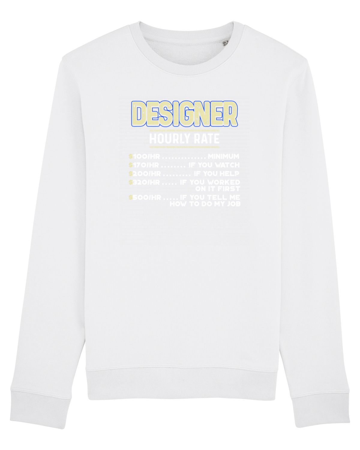Bluză mânecă lungă Unisex Rise White