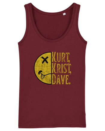 Nirvana 90'S Grunge Burgundy